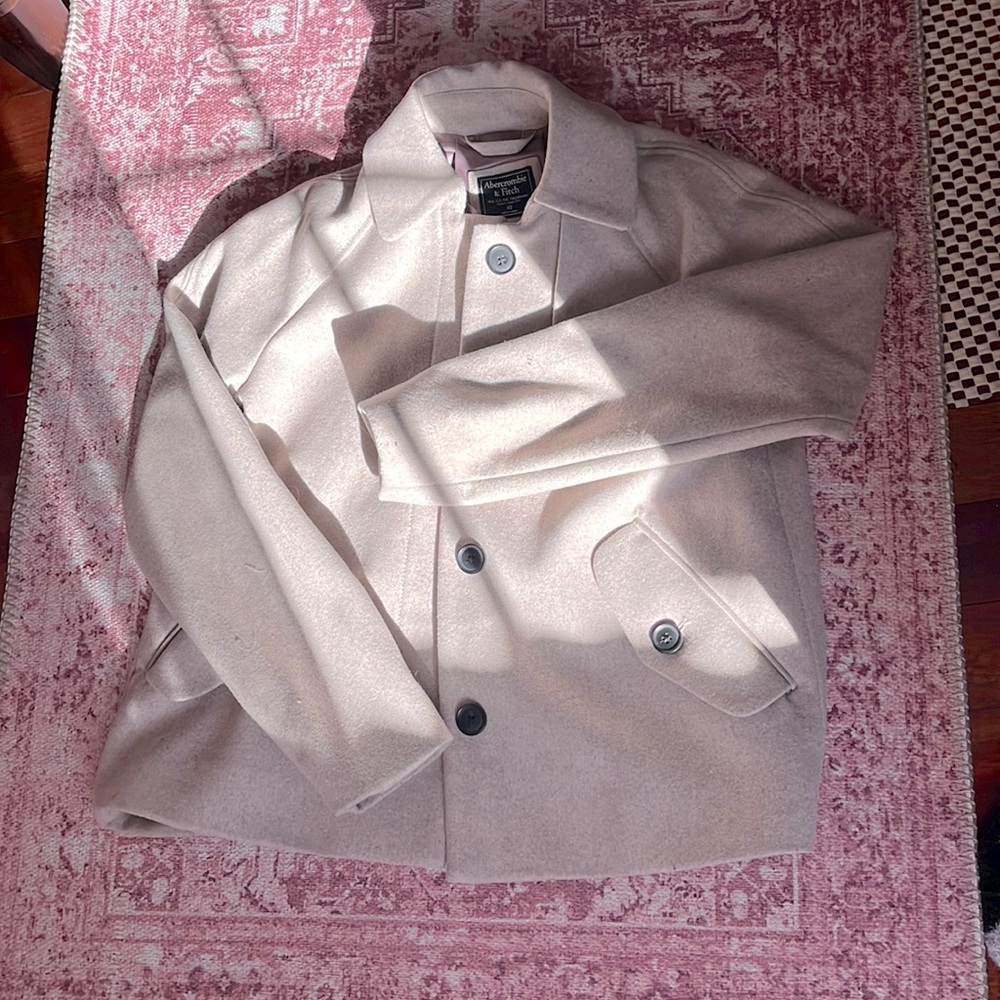Abercrombie Mauve Satin Interior Coat